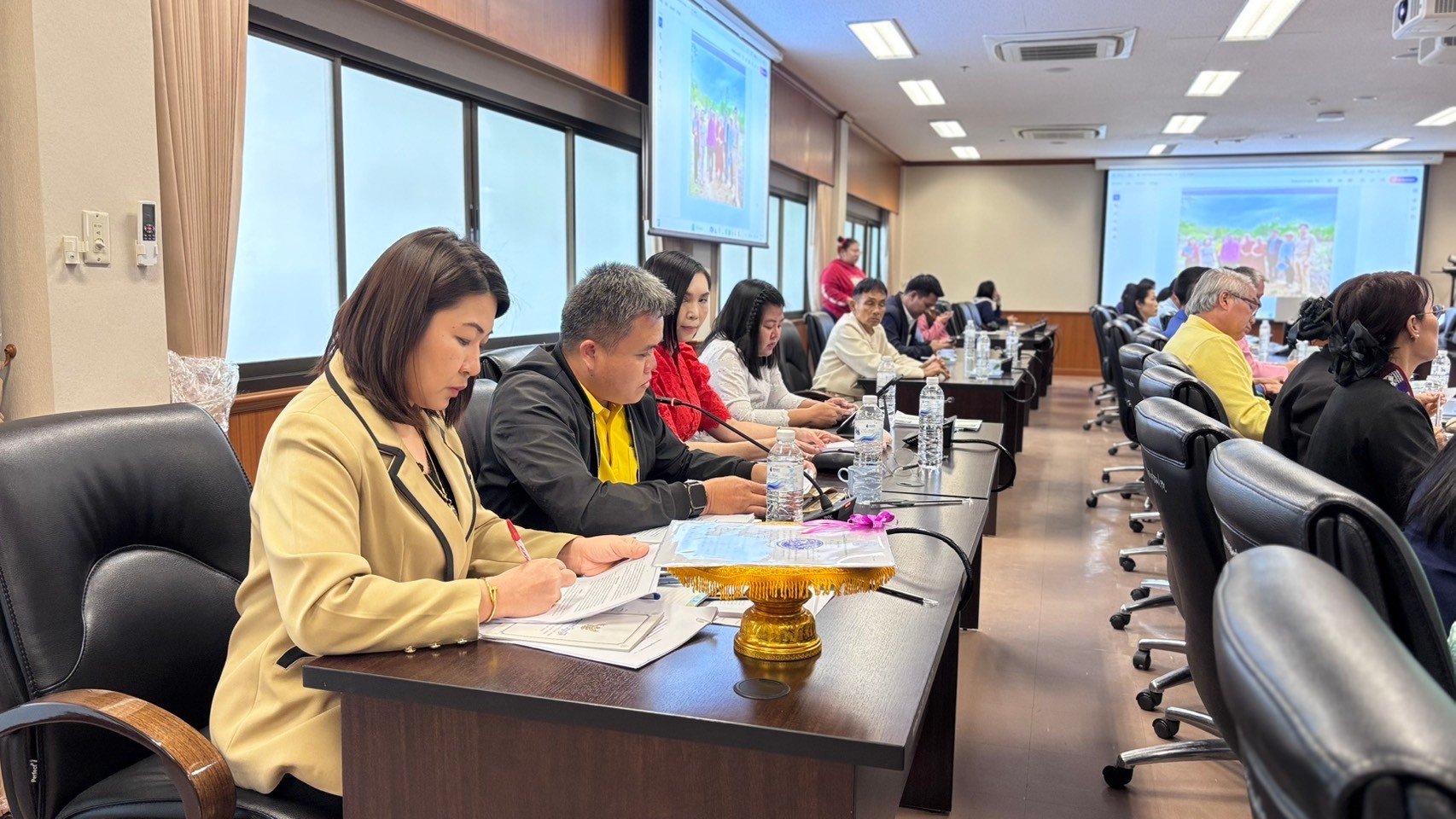 title - ส.ป.ก.ลำพูน จัดการประชุมคณะกรรมการปฏิรูปที่ดินจังหวัดลำพูน(คปจ.ลำพูน)ครั้งที่1/25668 เพื่อนำเสนอแผนงานและผลการดำเนินงานจัดที่ดินและพัฒนาเกษตรกรของส.ป.ก.ลำพูนปีงบประมาณพ.ศ.2568 